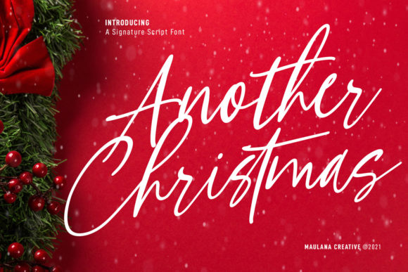 Another Christmas Script: Elevating Festive Design