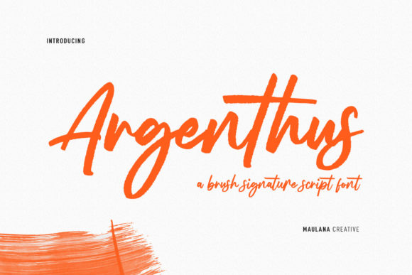 Argenthus Script: A Font for Modern Branding & Design