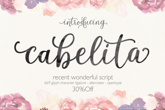 Discover the Elegance of Cabelita Script for Your Designs