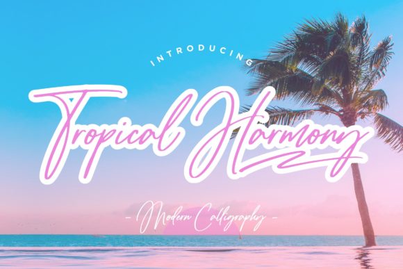 Discover the Elegant Flow of Tropical Harmony Script