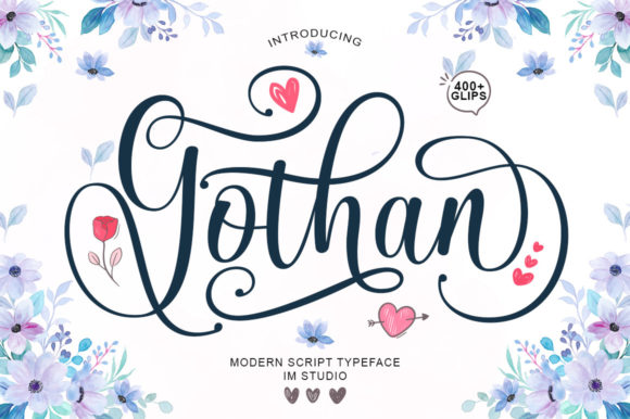 Elevate Your Designs with the Luxurious Gothan Script Font