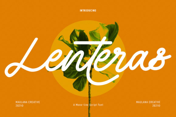 Lenteras Monoline Script: A Vintage Font for Modern Branding