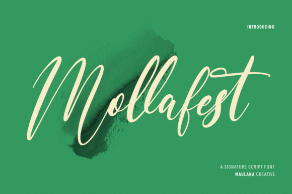 Mollafest Script: Bringing Handwritten Charm to Modern Design