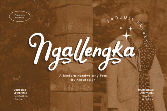 Ngallengka Script: A Vintage Font for Modern Creative Projects