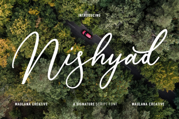 Nishyad Script: The Signature Font for Personal and Professional Projects