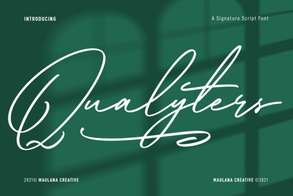 Qualyters Script: A Font That Feels Like Handwritten Magic