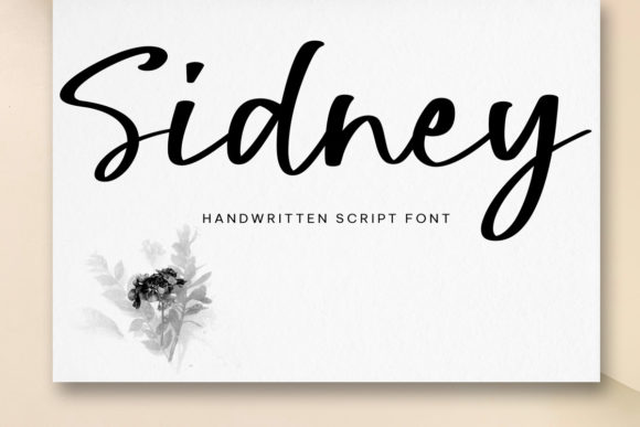 Sidney Script: The Handwritten Font That Brings Warmth to Your Work