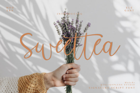 Sweettea Script: Modern Calligraphy for Designers