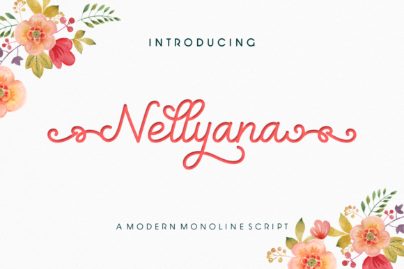 The Floral Elegance of Nellyana Script in Modern Design